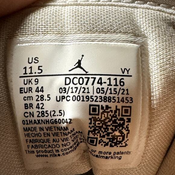 Size 11.5 - Wmns Nike Air Jordan 1 Low Bronze Eclipse Women's Shoes - Picture 7 of 8